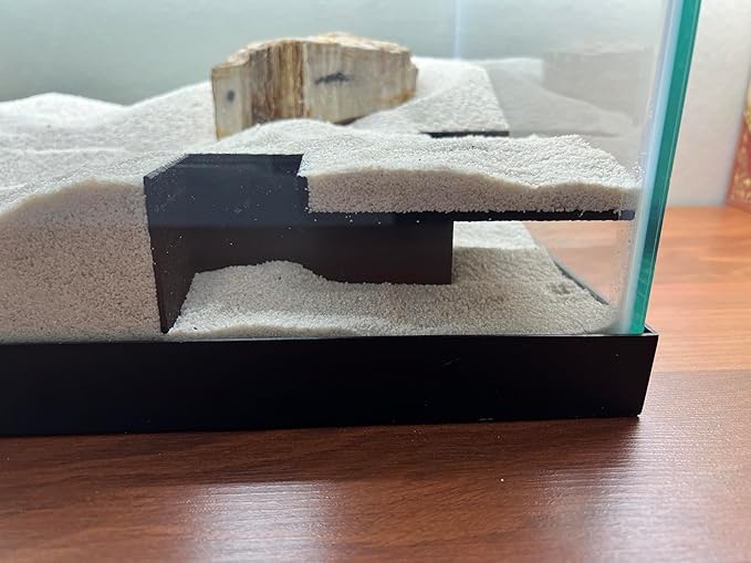 Aquarium Undergravel Fish Tunnel | Fish Hide | Fish Cave | Reptile Hide |Under Gravel Viewing Tunnel | Size 8.25"x 8.25" Corner Tunnel | Lifewithpets| Made in The USA