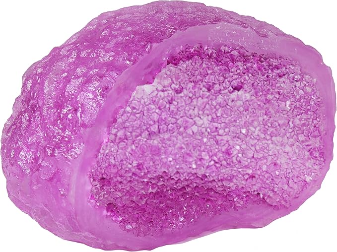 Penn-Plax Deco-Replicas Crystal Cave Aquarium Decor - Crystal Ornament with Hiding Space - Ideal for Territorial Fish - Durable Resin for Fresh & Saltwater Tanks - Amethyst Purple, 3.9 x 2.8 x 4.2 in