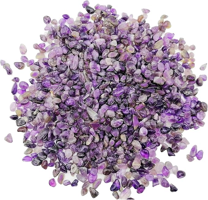 335g Assorted Amethyst Quartz Crystals Rocks Amethyst Crushed Crystal Quartz Tumbled Rocks and Crystals