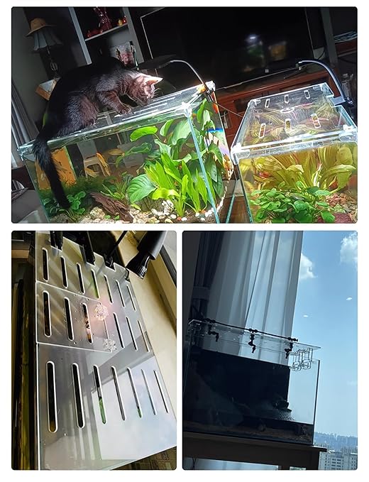 Custom Acrylic Aquarium Lid - Non-Jump Mesh Cover for Fish Tanks & Turtle Tanks, Cat-Scratch Resistant Top Cover, Tailored Sizes Available(60x40cm/23.6x15.7in)