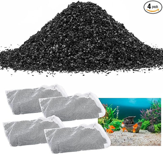 4 Pack Activated Carbon Inserts for AquaClear 70 Aquarium Filter,Carbon Media for Fluval Aqua Clear up to 70 Gallons Aquariums,Charcoal for Fish Tank Filter A1386