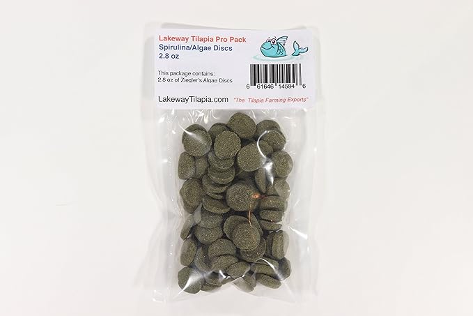 Pro Pack 70 Tilapia Food - Raise Tilapia from Fry Stage Up to 6 Inches Long with Over 3 Pounds 1 Ounce of 300, 4 Pounds 6 Ounces of 400, and 2.8 Ounces of Algae Discs