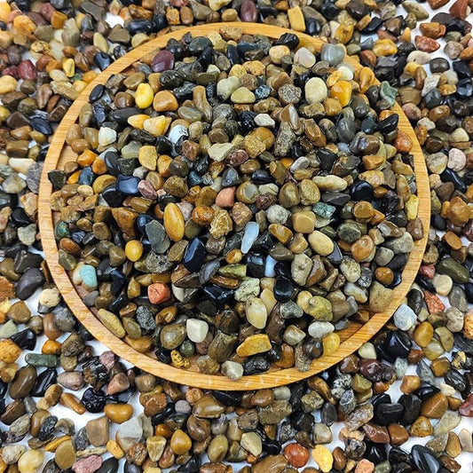 FANTIAN 40 lbs Aquarium Gravel, 1/4 Inch Fish Tank Pea Gravel, Decorative River Rocks Stone for Freshwater Tanks, Outdoor Pond, Garden, Landscaping, Terrarium, Soil Drainage