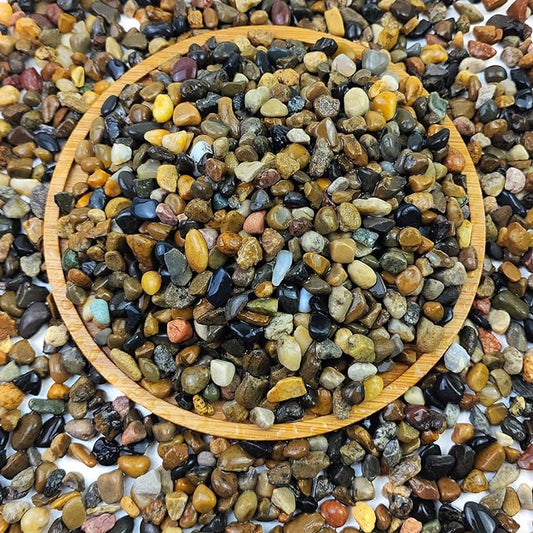 FANTIAN 5 lbs Aquarium Gravel, Pea Gravel for Fish Tank,1/4 Inch Decorative River Rocks for Aquarium Succulent Vase Plant Soil Cover and Outdoor Landscaping