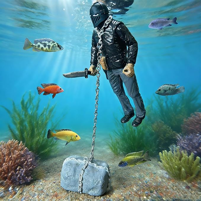 Floating Fish Tank Decoration,Floating Ornament Handmade Model Decoration for Fish Tank,Unique Design,Vivid Character,Perfect for Aquarium Landscape,Durable Material, Eye-catching Decor