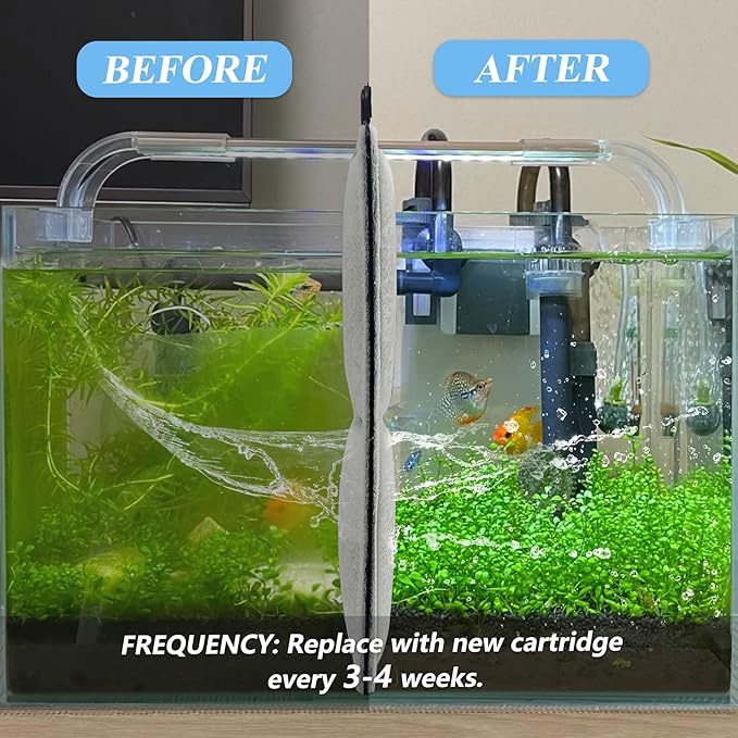 8-Pack Aquarium Filters Cartridge Replacement Compatible with Top Fin RF-L Large Retreat Filter Cartridges