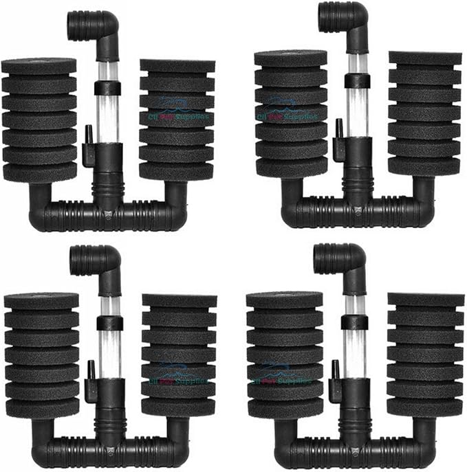 (Ship from USA) Aquapapa 4X Bio Sponge Filter Betta Fry Aquarium Fish Tank Double Sponge (S) XY-2831 .ITEM-NO/EGB41S-1GFT10832