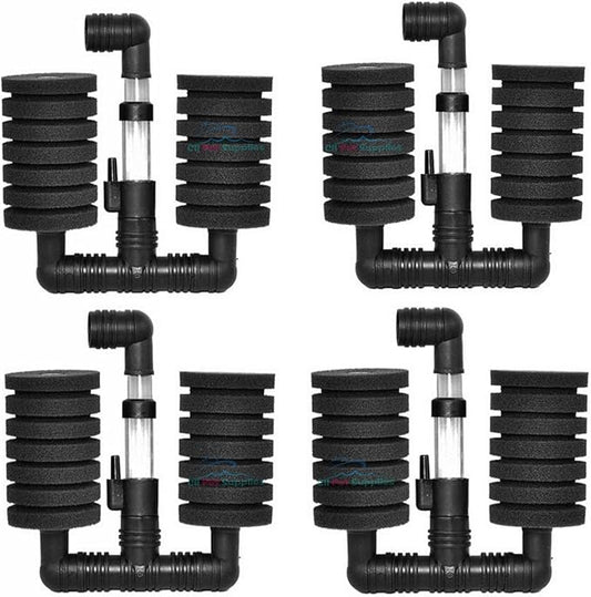 (Ship from USA) Aquapapa 4X Bio Sponge Filter Betta Fry Aquarium Fish Tank Double Sponge (S) XY-2831 .ITEM-NO/EGB41S-1GFT10832