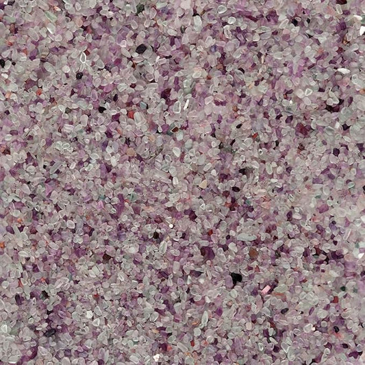 Lainrrew Aquarium Gravel,2.2 lb Decorative Rocks Fluorite Decorative Crystal Pebbles-Rose Stones, Crystals Gravel Quartz Tumbled Stone,Aquarium Gravel Sea Glass Rock Crystal Pebbles (3-5 mm)