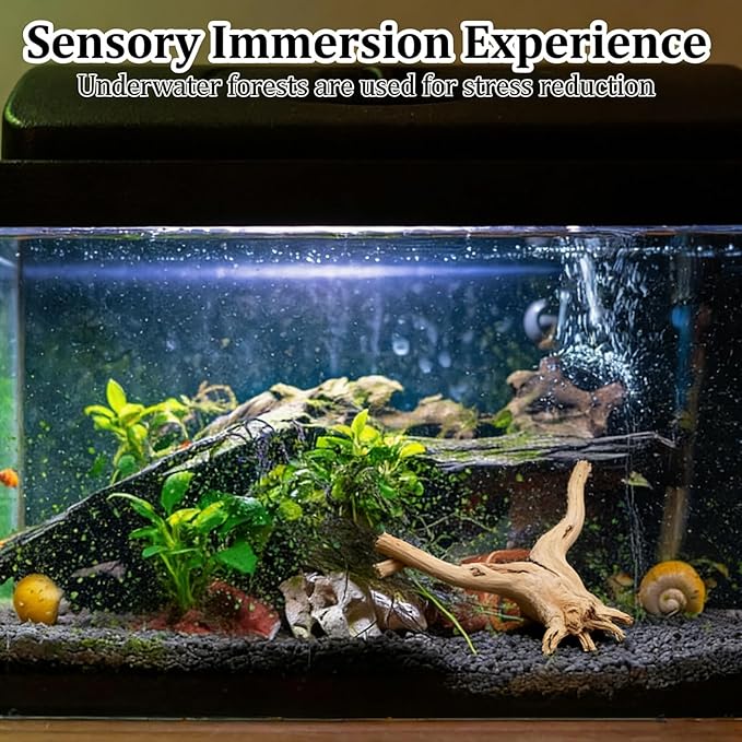 3PCS Driftwood for Aquarium, 5.91''-7.87'' Aquarium Driftwood, Fish Tank Driftwood, for Fish Tank and Aquascaping Driftwood for Reptile Tanks（Random Style）