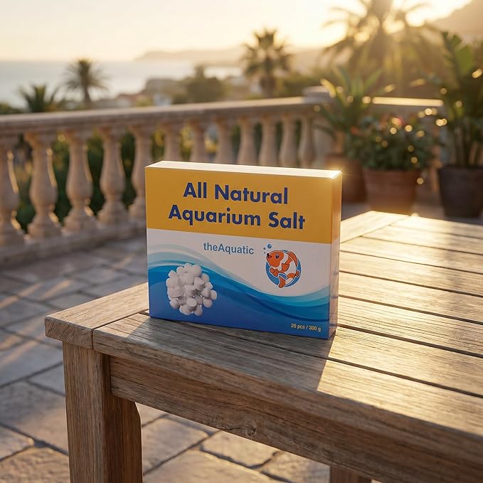 Premium Aquarium Salt, Aquarium Salt Freshwater Tablets for Aquarium Water Treatments Essential Supplies (20 Tablets)