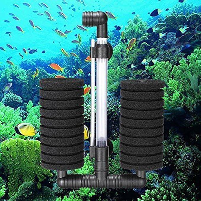 XY-2822 Air Pump Double Sponge Water Filter for Aquarium