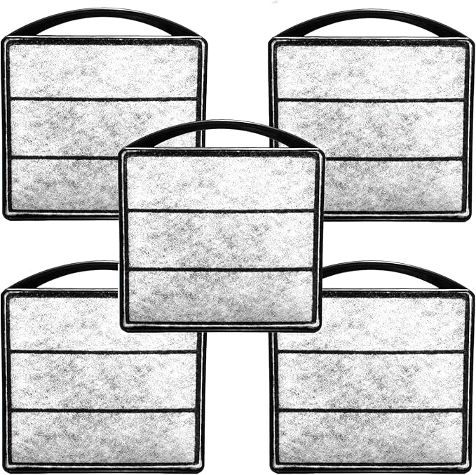 TARARIUM Fish Tank Filter Replacement Filter Element 5PSC, Cotton Material Suitable for IX-90 Daily Filter Replacement (White, IX-90-5PSC) not Suitable for IX-90