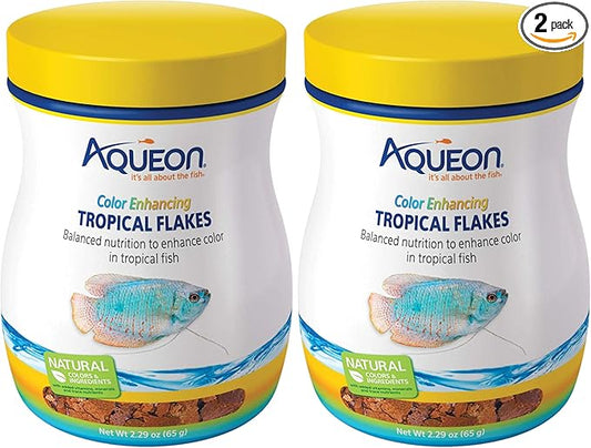 Aqueon Tropical Flakes Color Enhancing 2.29 Ounces Color (Pack of 2)