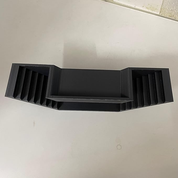 Aquarium Undergravel Fish Tunnel Hide Cave Corner Fishes Tank Decorations Under Gravel Viewing Tunnel Fish Cave for Aquarium Hideout (Black,Style 2)