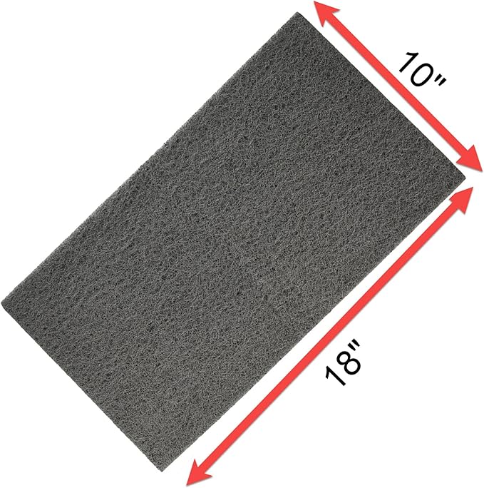 PENN-PLAX Nitrate Reducer Aquarium Filter Media Pad – Easy to Cut into Any Size Your Filter Requires – 10” x 18” (Pack of 2)