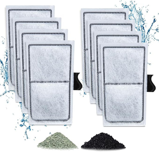 8 Pack Filter Cartridges for Filter, Replacement Filter Cartridges for Top Fin EF-S Element and BF5 BETTAFLO