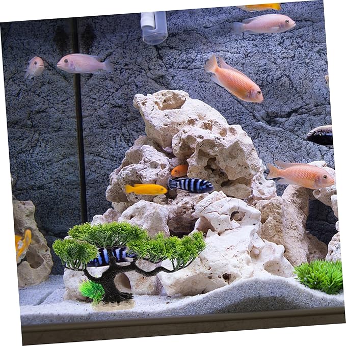 balacoo Artificial Aquarium Plant Lifelike Underwater Plastic Plants Decoration Ornament for Fish Tank Green