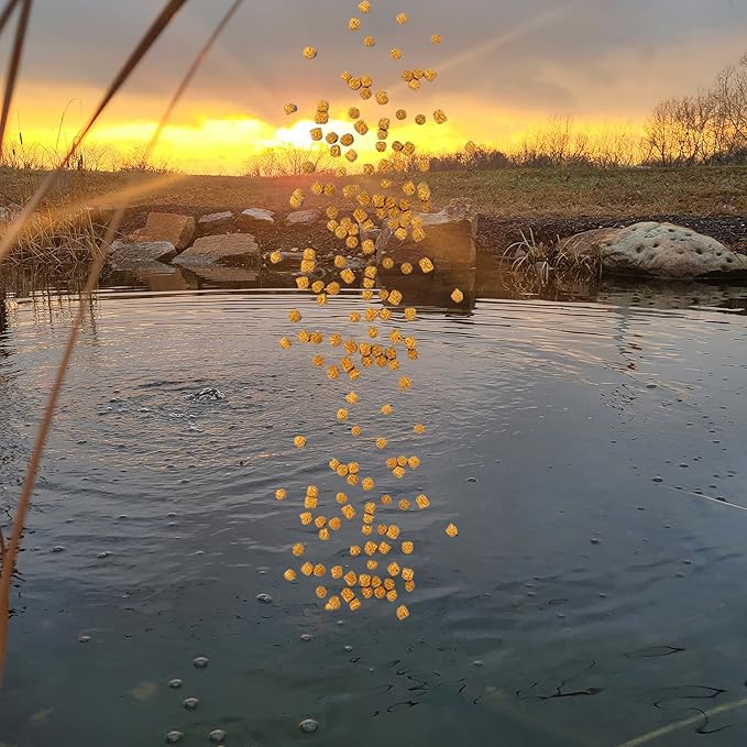 HALF OFF PONDS Grow Pro Koi Fish Food - 30 lb Floating Pellets, 5mm Size - Goldfish Food for Ponds - 40% Protein with Fish Meal & Probiotics - Designed for Rapid Growth & High Digestibility