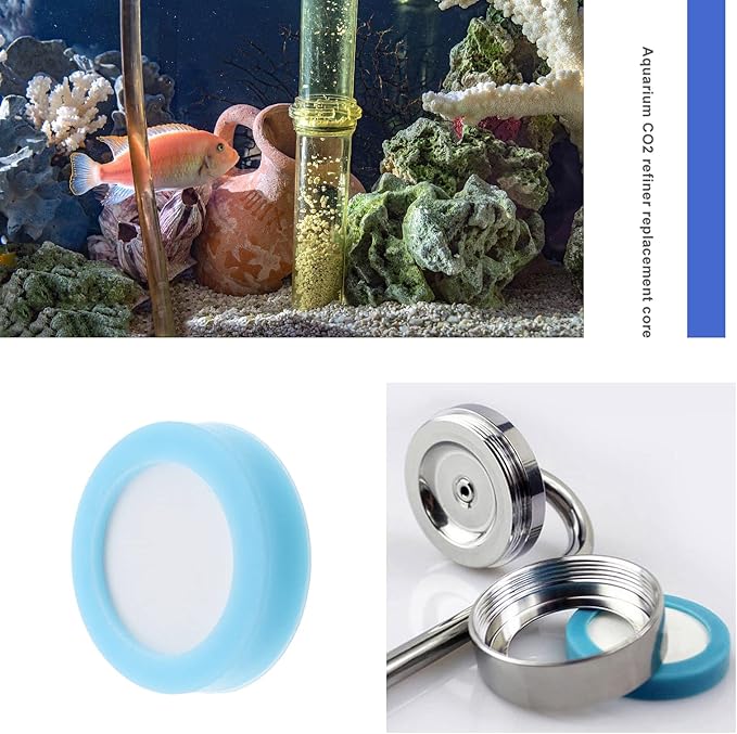 The Lord of the Tools 2PCS 20mm Aquarium CO2 Diffuser Ceramic Disc Replacement CO2 Slice Carbon Dioxide Reactor Bubble Refine Slice Aquariums Accessories