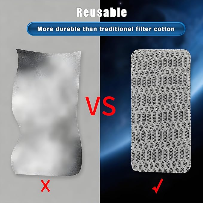 Slim Aquarium Filter, Quiet Fish Tank HOB Filters for up to 5 Gallon Aquariums, 300L/H Adjustable Flow