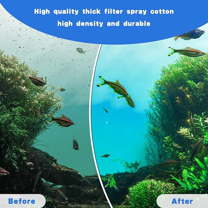 Preboun Aquarium Filter Cartridge Compatible with Aquatech Ez Change #3 Fish Tank Filter Cartridge Compatible with Aquatech 30-60/20-40 Gallon Fish Tank Power Replacement(24 Pcs)