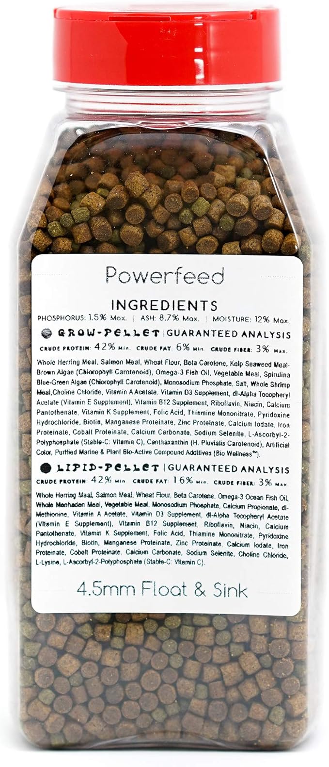 Powerfeed Fish Food - 1 1/8 lb Bottle
