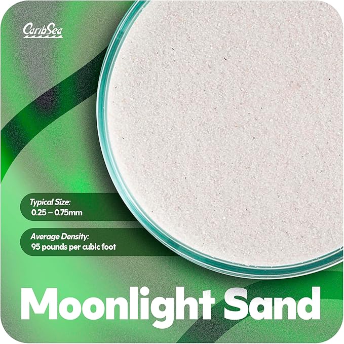Carib Sea ACS05820 Super Natural Moonlight Sand for Aquarium, 5-Pound