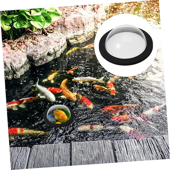 balacoo 3pcs Floating Plant Ring Aquarium Acrylic Floating Dome Fish Tank Accessory for Above Ground Pools
