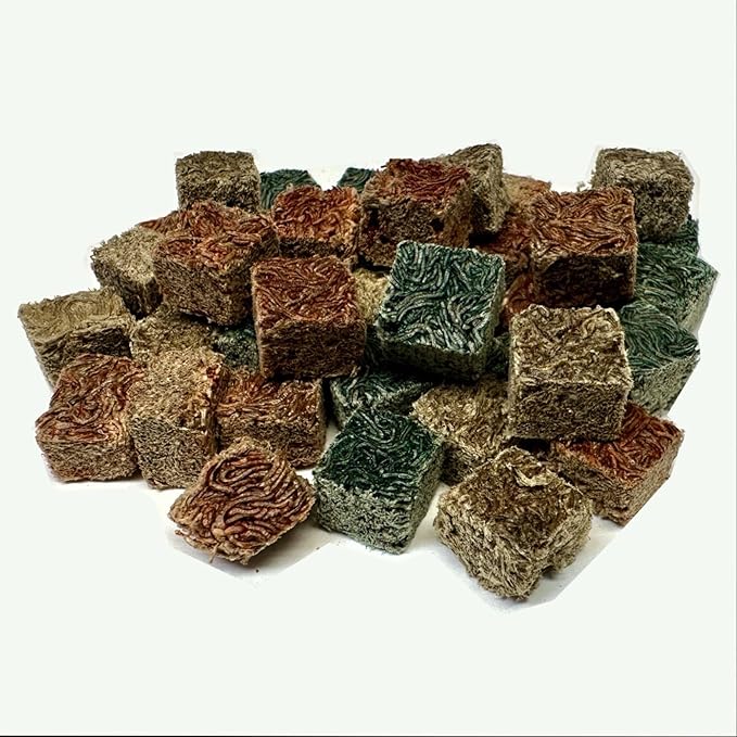 Super Cichlids Freeze Dried Blackworms - Power Boost Mix (Spirulina, Color Boost, Natural) - Great for Marine & Tropical Tanks - High Protein, No Preservatives - Live Alternative Food (75 Grams)