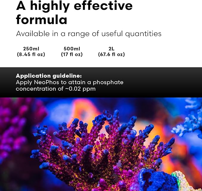 Brightwell Aquatics - NeoPhos - Balanced Phosphorus Source for Phosphorus-Limited, Low-Nutrient Reef Aquaria - Aquarium Water Treatments, 16.9 fl oz