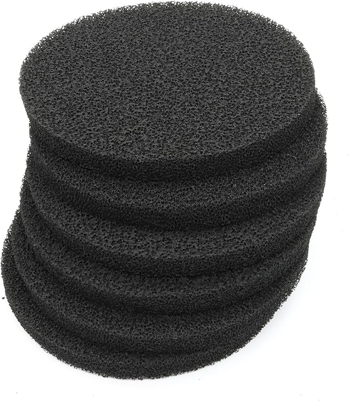 6 Pack Carbon Filter Pads Compatible with FX4 / FX5 / FX6 Canister Filter, Replacement Carbon Impregnated Foam