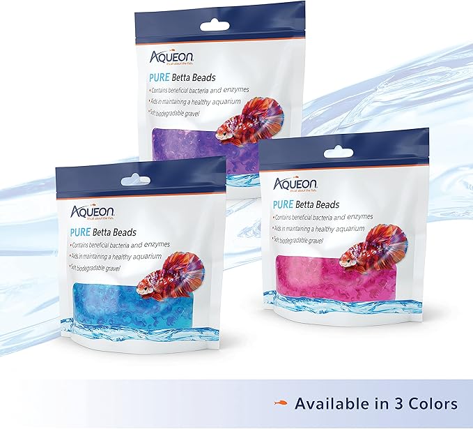 Aqueon Pure Betta Beads, Purple