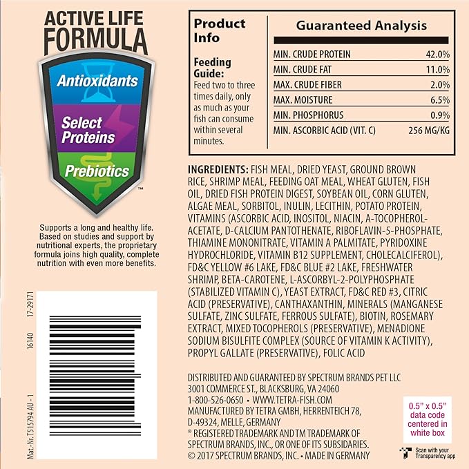 Tetra Goldfish Flakes, Nutritionally Balanced Diet for Aquarium Fish, Vitamin C Enriched Flakes, 7.06 oz (Pack of 2)