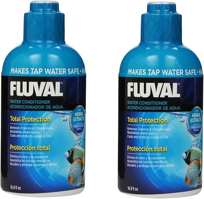 (2 Pack) Fluval Water Conditioner for Aquariums, 16.9 Ounces each