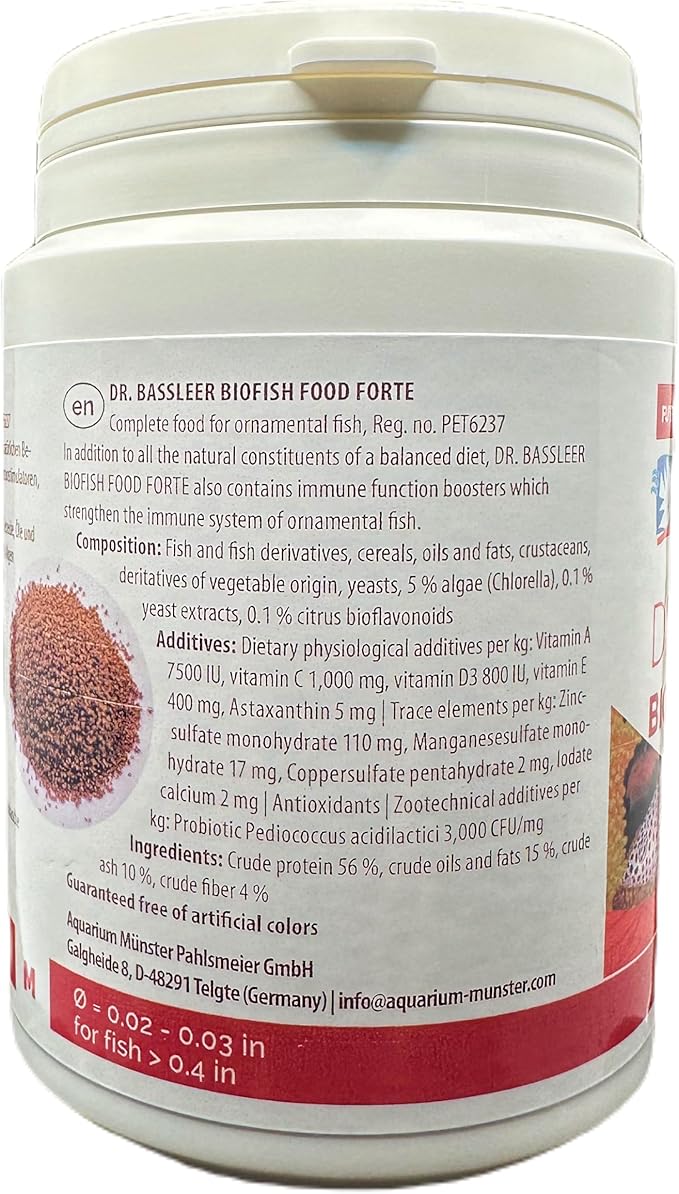 Bassleer Forte Fish Food (Med, 150g)