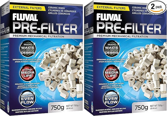 Fluval Pre-Filter Media - 750 grams/26.45 Ounces (Pack of 2)