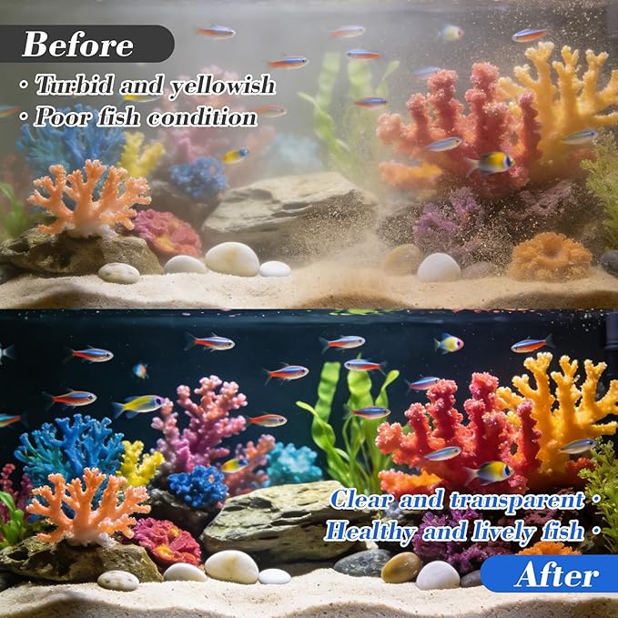 Sukh 2 Bags Ceramic Rings Bio Media - High Porosity Biological Filter Media for Aquarium,Fish Tank,Pond & Canister Filter,Includes 2 Mesh Bags for Superior Filtration