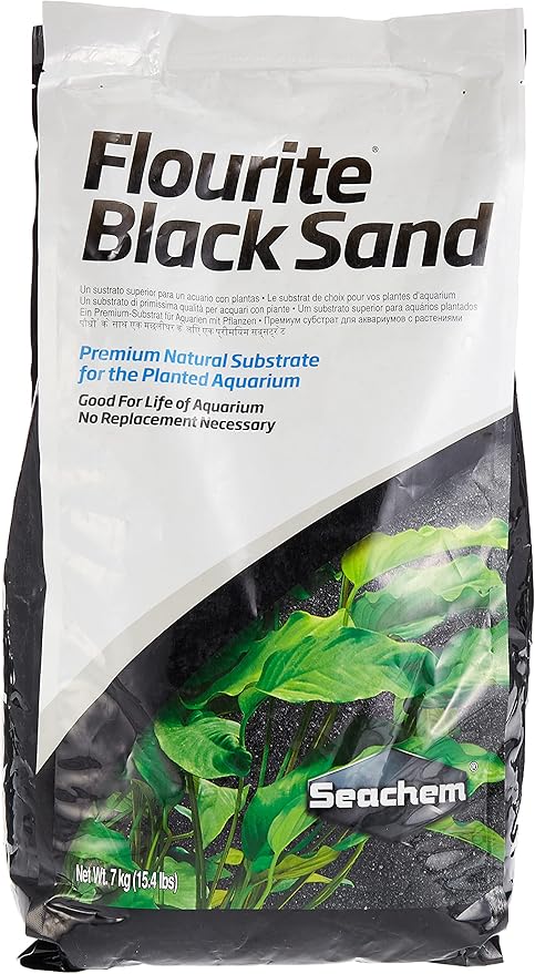 Seachem Flourite Black Sand, 15.4 Pound (Pack of 1) Flourish Tabs Growth Supplement - Aquatic Plant Stimulant 10 ct Bundle