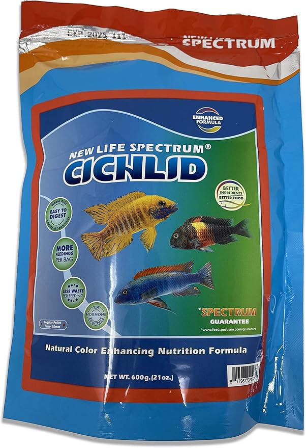 New Life Spectrum Naturox Series Cichlid Formula Supplement, 600g Bag