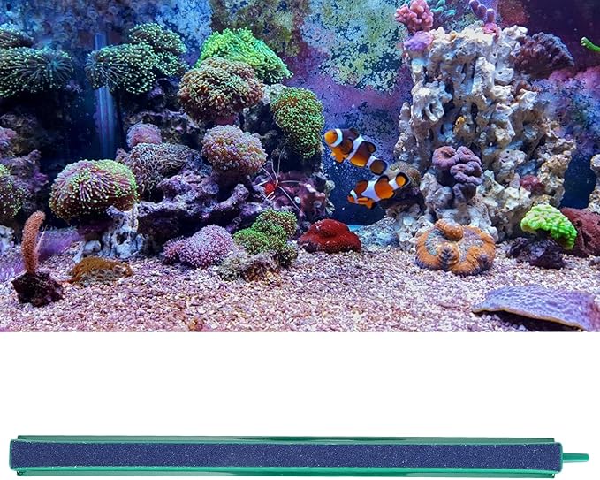 GLOGLOW Nan Air Stone Bar, Sand Bar for Aquarium, Efficient Bubble Release and Heat Dissipation, 20cm Long for Fish Tank Oxygenation Fish Tank and Accessories (Length 25cm)