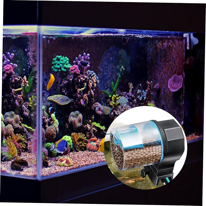 BESPORTBLE 1set Automatic Fish Feeder Capacity Tank Intelligent Turtle Feeding Tool for Aquariums Easy to Clean and Install Suitable for Pellet Food