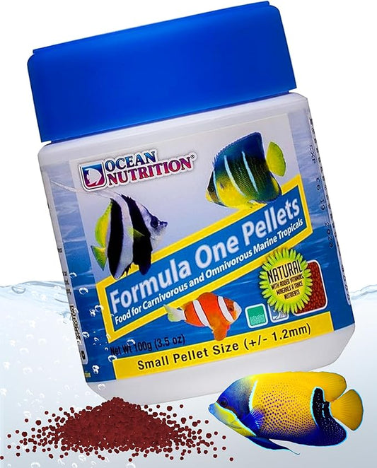 Ocean Nutrition Fish Food - Tropical Fish Food, Soft Moist Sinking Pellets, High Protein(41%) Guppy Fish Food, Fish Food Flakes Alternative, 3.5 oz (100 g), Medium Pellet