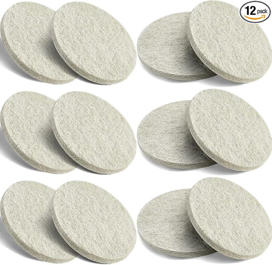Tranqun 12 Pack Filter Pads Compatible with Fx4 Fx5 / Fx6 7.09 x 7.09 x 0.63 Inch Ammonia Remover Pad Replacement Cellucotton Aquarium Filter Accessories