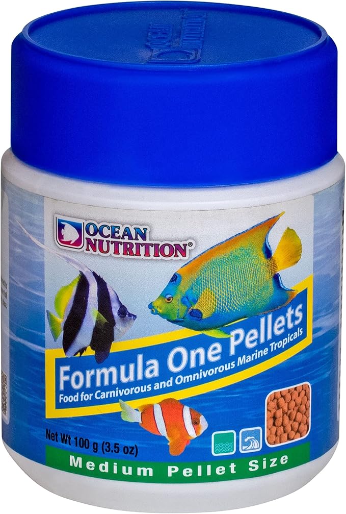 Ocean Nutrition Fish Food - Tropical Fish Food, Soft Moist Sinking Pellets, High Protein(41%) Guppy Fish Food, Fish Food Flakes Alternative, 3.5 oz (100 g), Medium Pellet