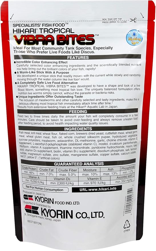 Hikari Vibra Bites, fish flavor (9.8oz), Red