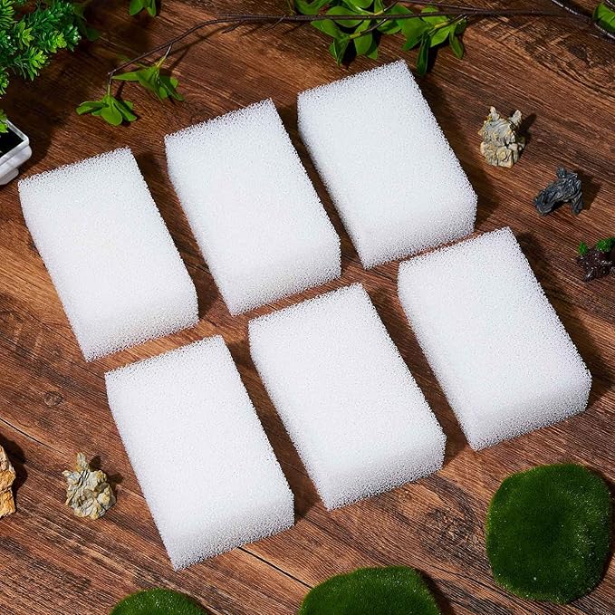 Threlaco 6 Pcs Compatible with Aquaclear 70 Foam Filter Inserts, for Filtering Mechanical and Biological Media, Keeping the Water Tank Clean and Fresh