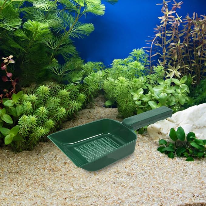 Abaodam Multifunctional Fish Tank Sand Shovel for Easy Aquarium Cleaning Plastic Handheld Tool for Gravel and Sediment Removal for Planted and Sand Tanks