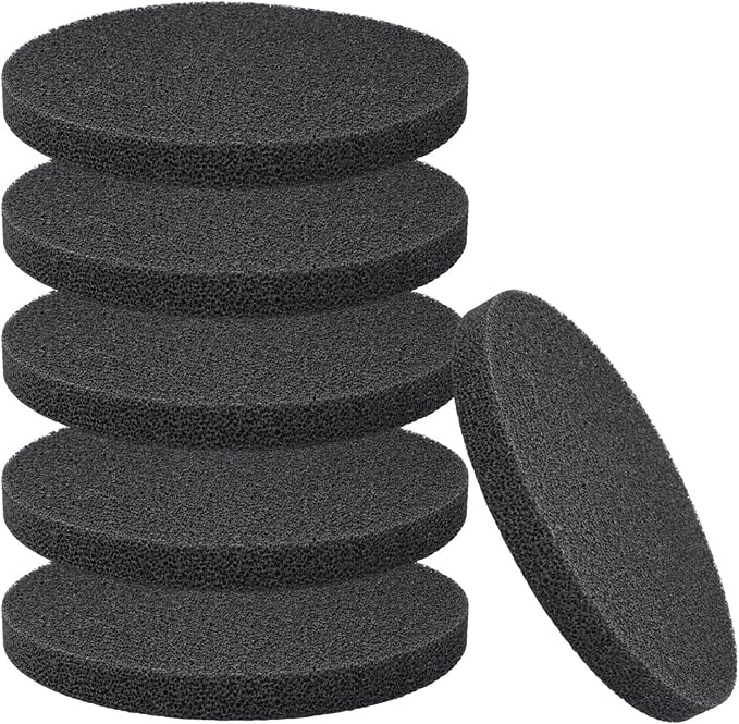 Fx4 Carbon Filter Pads Compatible with Fluval FX4 FX5 / FX6 Canister Filter,Replacement Carbon Impregnated Foam Pads Aquarium Filter Media Pack of 12