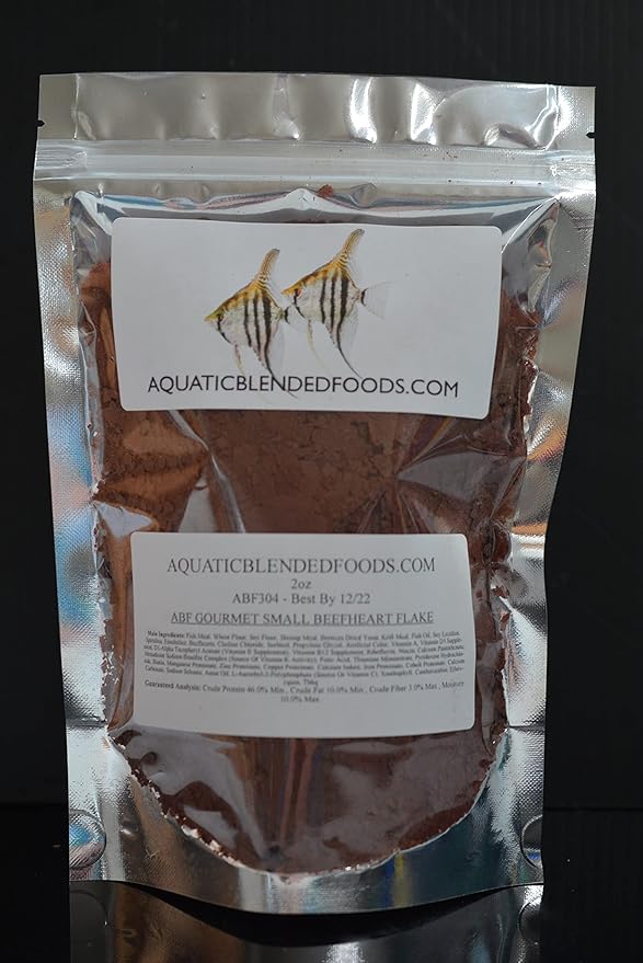 Gourmet Small Beefheart Fish Flake (4oz) - A304